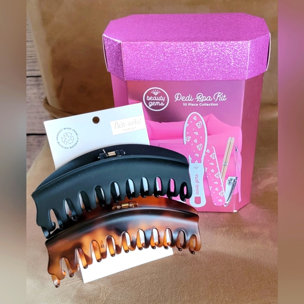 Pedi Spa & Hair Clip Set